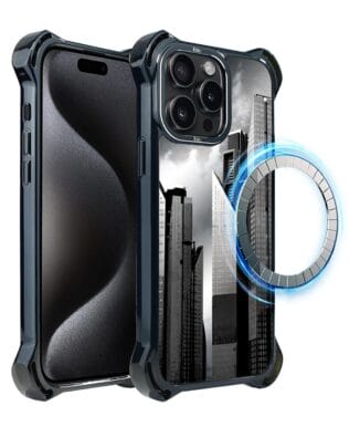 Etui do iPhone 15 Pro Max IBIZU DropGuard Ultra z MagSafe, Noir City, Manhattan