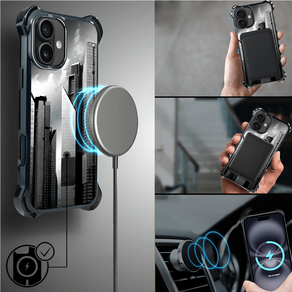 Etui do iPhone 16 IBIZU DropGuard Ultra z MagSafe, Noir City, Manhattan - obrazek 8