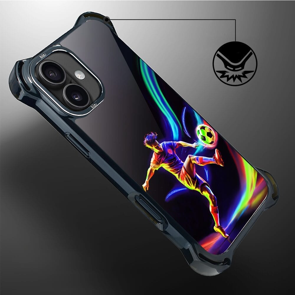 Etui do iPhone 16 Plus IBIZU DropGuard Ultra z MagSafe, #ElectroMove, W rytmie piłki nożnej - obrazek 6