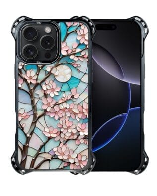 Etui do iPhone 16 Pro Max IBIZU DropGuard Ultra z MagSafe, Barwy Szkła, Księżycowa Wiśnia