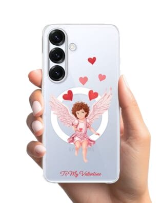 Etui do Samsung Galaxy S25 z MagSafe przeźroczyste, silikonowe Flexi, kupidyn