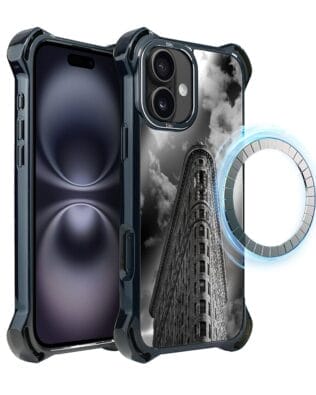 Etui do iPhone 16 IBIZU DropGuard Ultra z MagSafe, Noir City, Flatiron