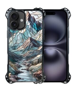 Etui do iPhone 16 Plus IBIZU DropGuard Ultra z MagSafe, Barwy Szkła, Górski Potok