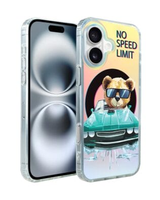 Etui do iPhone 16 Plus IBIZU California Sunset z MagSafe, zmieniające kolor, Blue Car, niebieski samochód