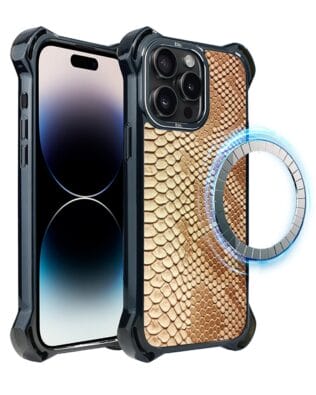 Etui do iPhone 14 Pro IBIZU DropGuard Ultra z MagSafe, Zew Natury, Wąż