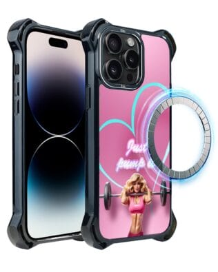 Etui do iPhone 14 Pro IBIZU DropGuard Ultra z MagSafe, #Move, Pump it love