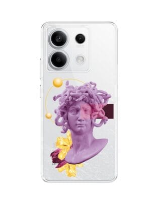 Etui do Xiaomi Redmi Note 13 Pro 5G przeźroczyste, silikonowe Flexi, antyczna figura, meduza