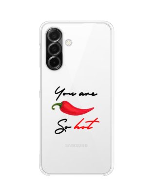 Etui do Samsung Galaxy A26 5G przeźroczyste, silikonowe Flexi, papryczka chilli
