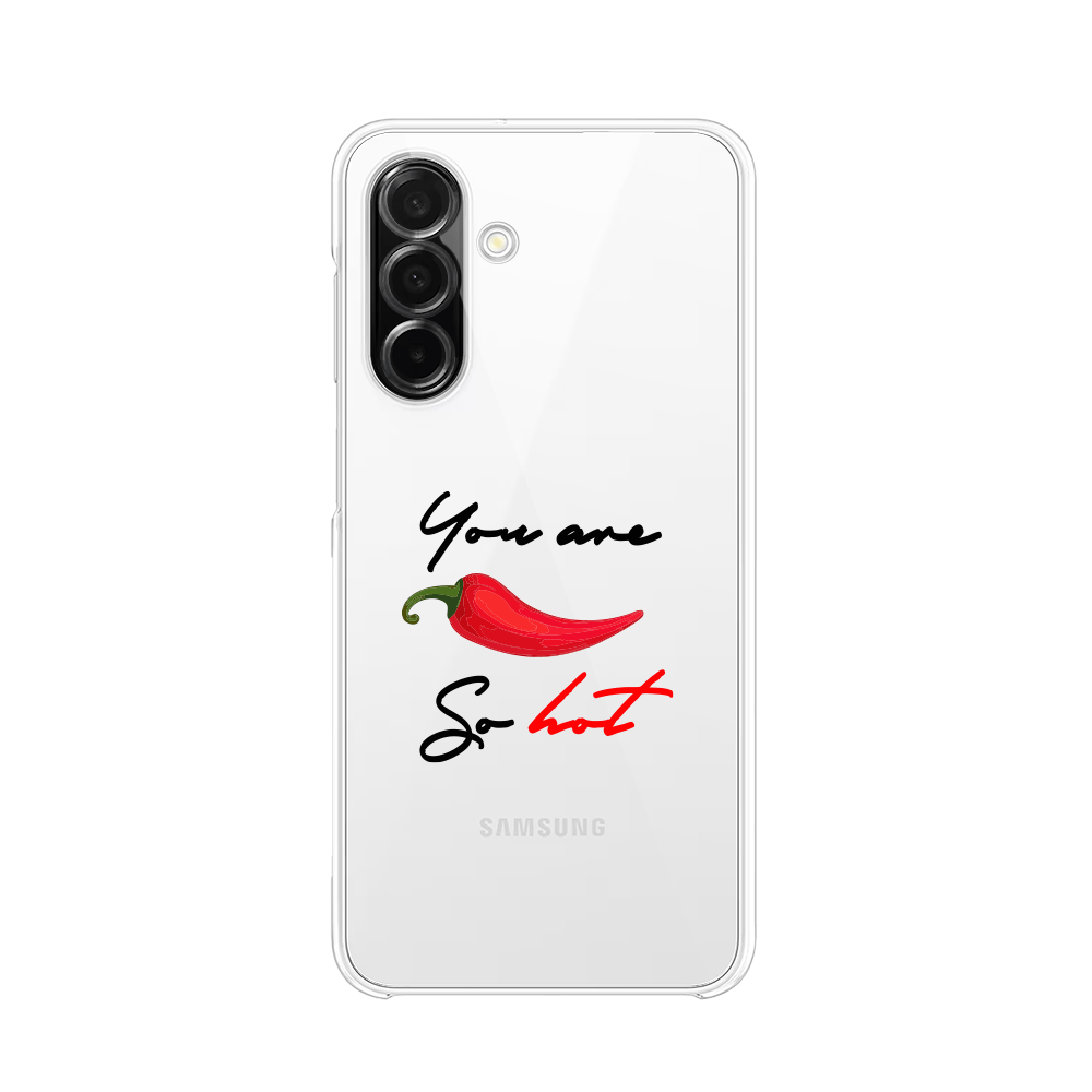 Etui do Samsung Galaxy A26 5G przeźroczyste, silikonowe Flexi, papryczka chilli
