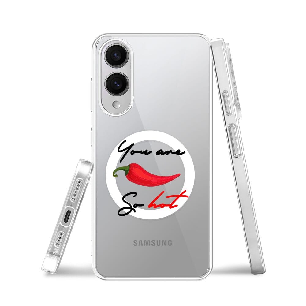 Etui do Samsung Galaxy S25 Edge z MagSafe przeźroczyste, silikonowe Flexi, papryczka chilli - obrazek 3