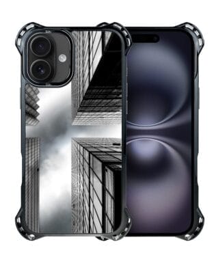 Etui do iPhone 16 IBIZU DropGuard Ultra z MagSafe, Noir City, Drapacze Chmur