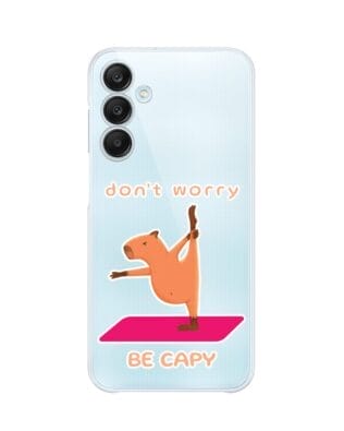 Etui do Samsung  Galaxy M35 5G przeźroczyste, silikonowe Flexi, kapibara