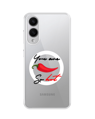 Etui do Samsung Galaxy S25 Edge z MagSafe przeźroczyste, silikonowe Flexi, papryczka chilli