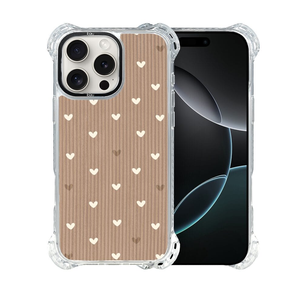 Etui do iPhone 16 Pro Max IBIZU DropGuard Ultra z MagSafe, Boho, Pudrowe serca - obrazek 2