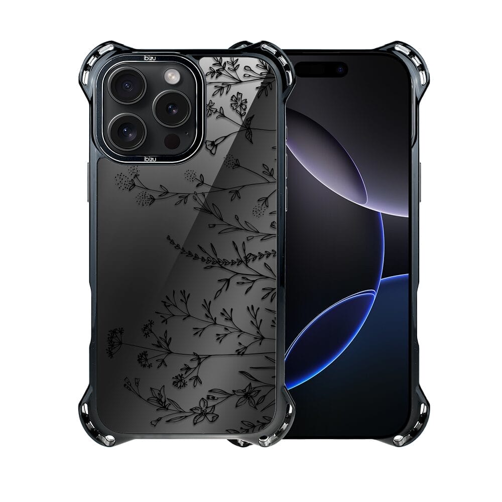 Etui iPhone 16 Pro Max IBIZU DropGuard Ultra z MagSafe, Midnight, Dotyk kwiatów - obrazek 2
