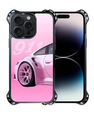 Etui do iPhone 14 Pro IBIZU DropGuard Ultra z MagSafe, TechDrive, 911 różowe