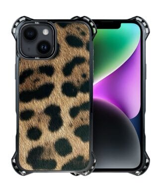 Etui do iPhone 14 Plus IBIZU DropGuard Ultra z MagSafe, Zew Natury, Lampart