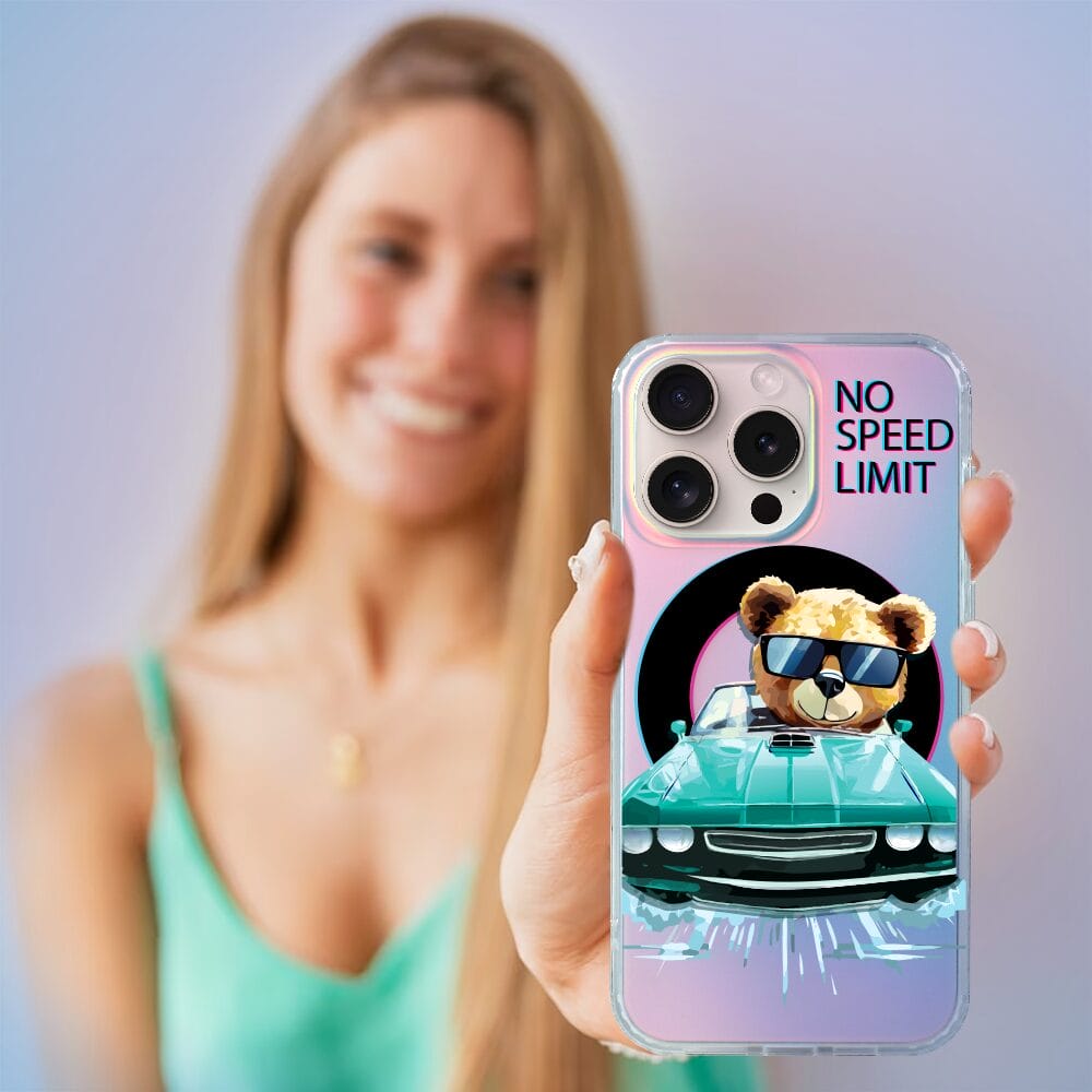 Etui do iPhone 16 Pro Max IBIZU California Sunset z MagSafe, zmieniające kolor, Blue Car, niebieski samochód - obrazek 5