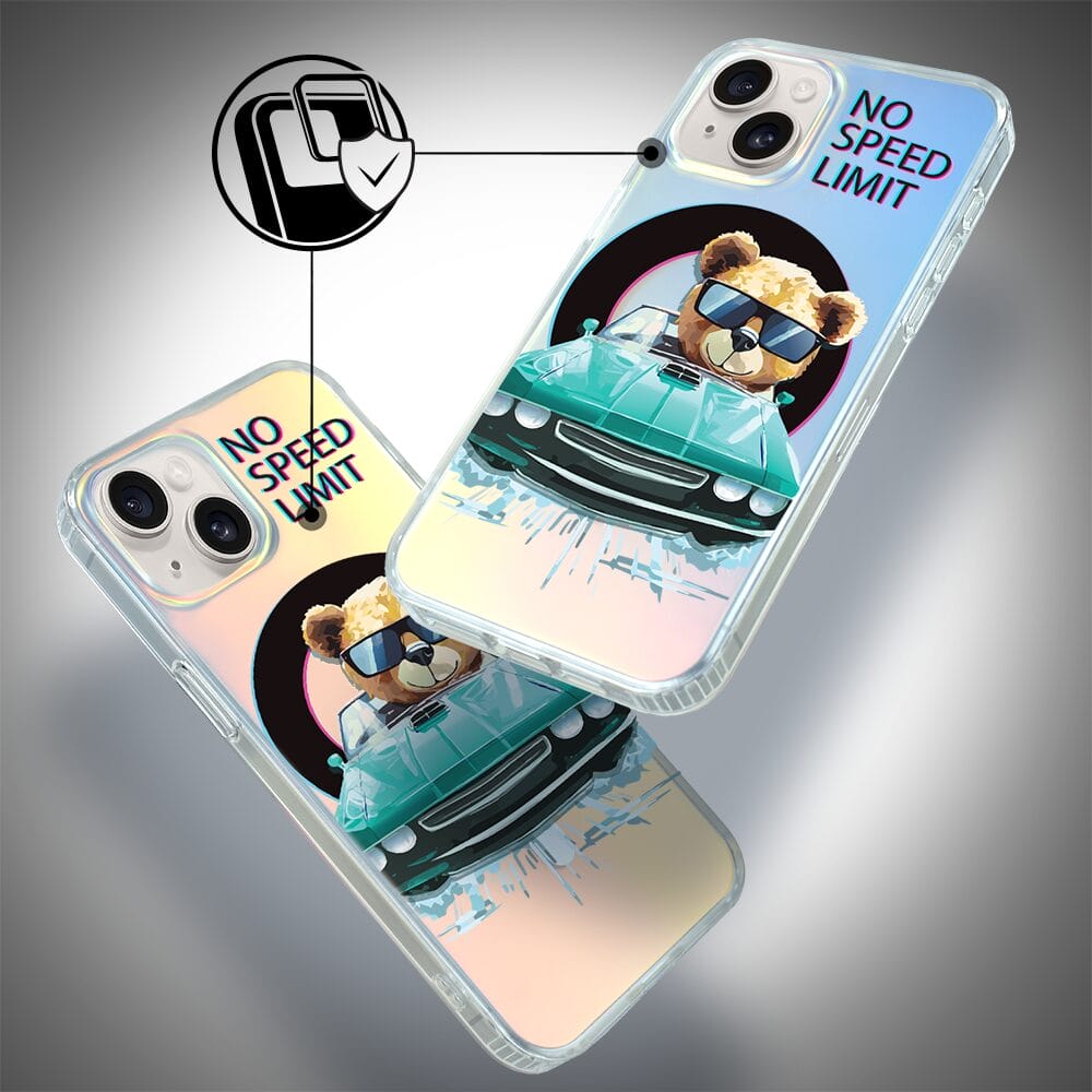 Etui do iPhone 14 IBIZU California Sunset z MagSafe, zmieniające kolor, Blue Car, niebieski samochód - obrazek 4