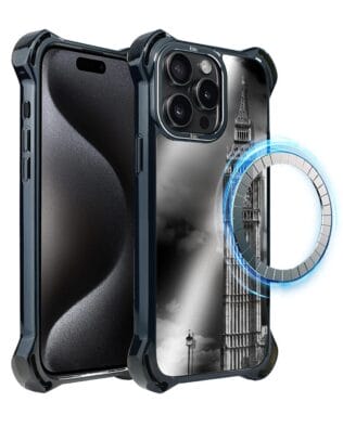 Etui do iPhone 15 Pro IBIZU DropGuard Ultra z MagSafe, Noir City, Big Ben