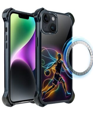 Etui do iPhone 14 IBIZU DropGuard Ultra z MagSafe, #ElectroMove, Duch koszykówki