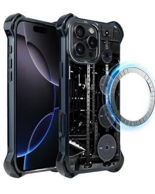 Etui do iPhone 16 Pro, Ibizu DropGuard Ultra z MagSafe, #Move, Stacja Żelazo