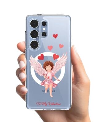 Etui do Samsung Galaxy S25 Ultra z MagSafe przeźroczyste, silikonowe Flexi, kupidyn