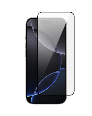 Twarde szkło diamentowe z czarną ramką do iPhone 16 Pro