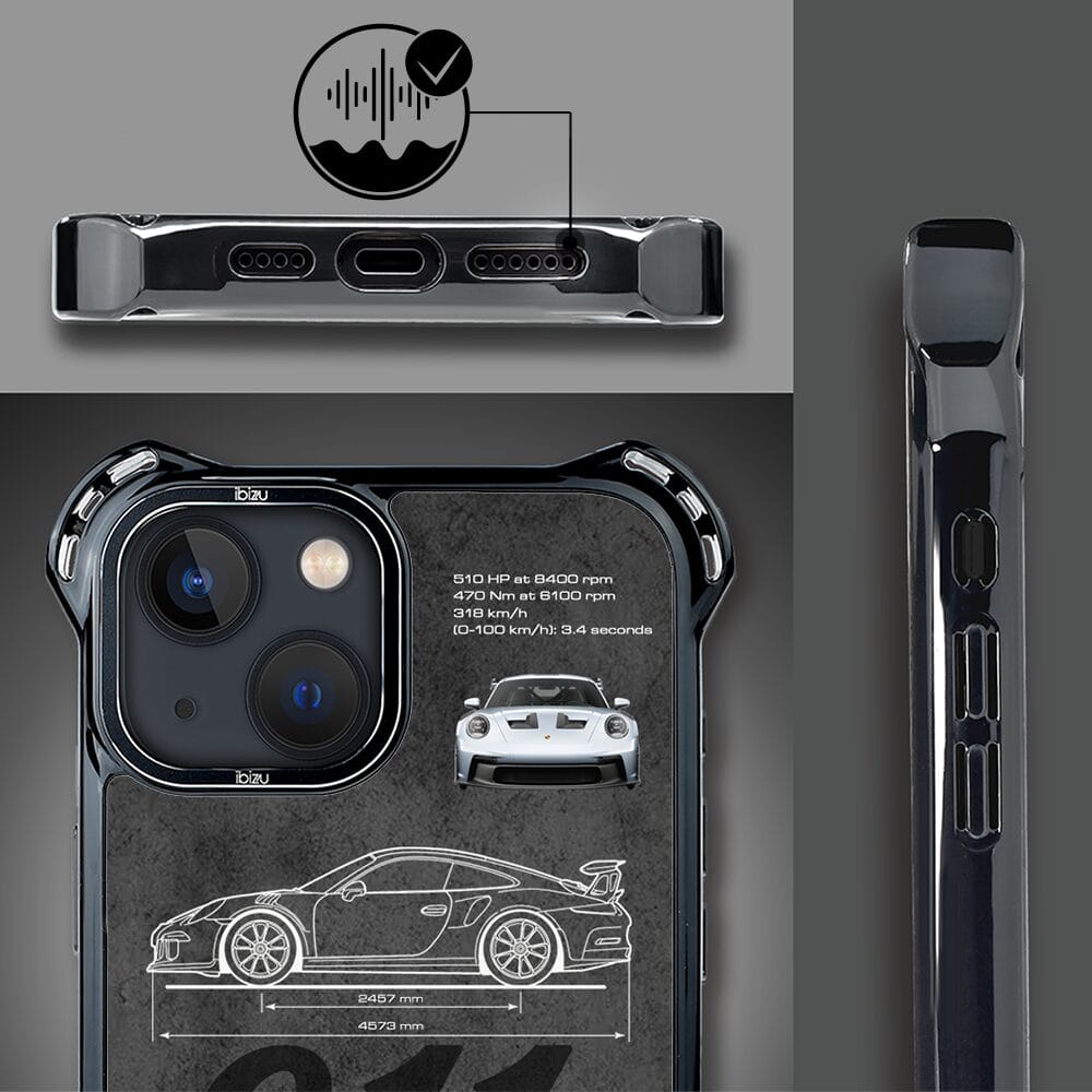 Etui do iPhone 13 IBIZU DropGuard Ultra z MagSafe, TechDrive, 911 GT3 RS - obrazek 6