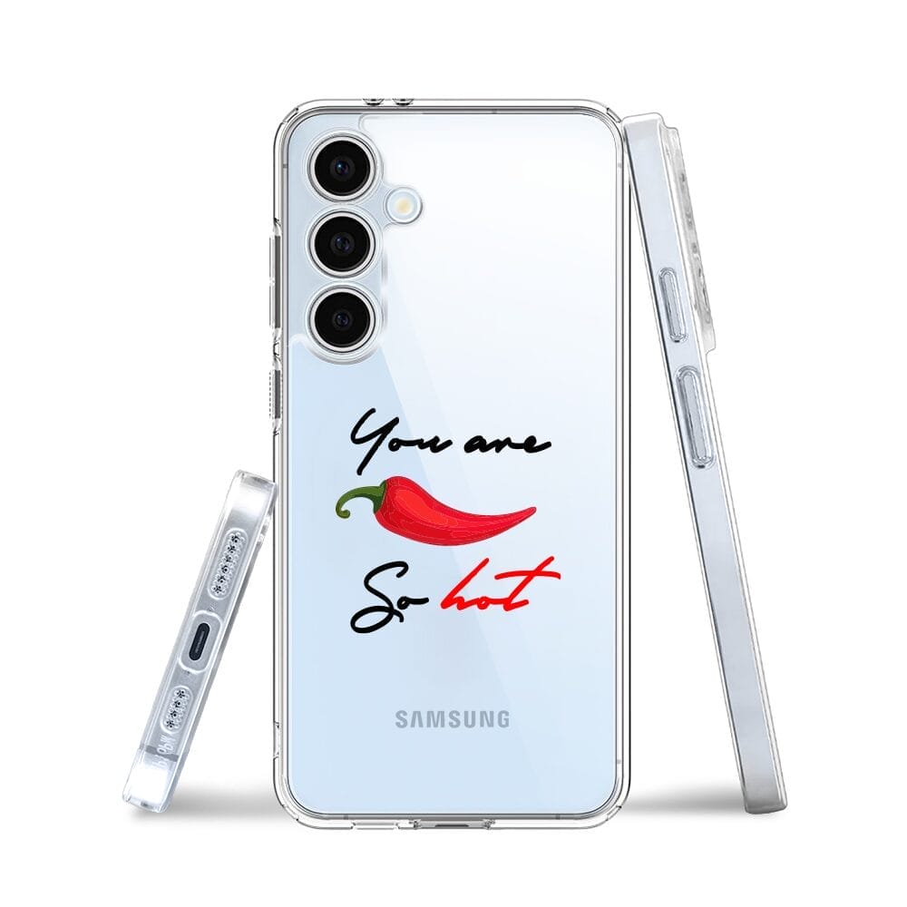 Etui do Samsung Galaxy S24 FE przeźroczyste, silikonowe Flexi, papryczka chilli - obrazek 3