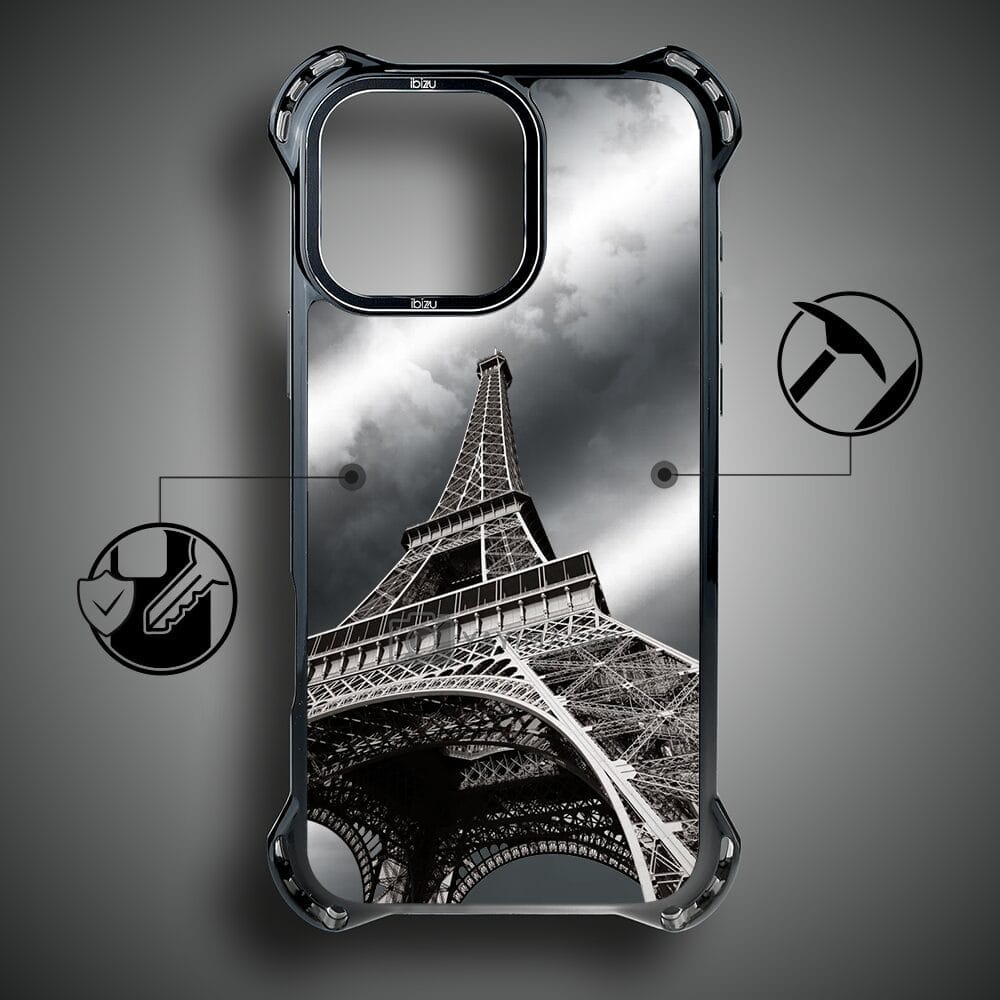 Etui do iPhone 14 Pro Max IBIZU DropGuard Ultra z MagSafe, Noir City, Wieża Eiffla - obrazek 7