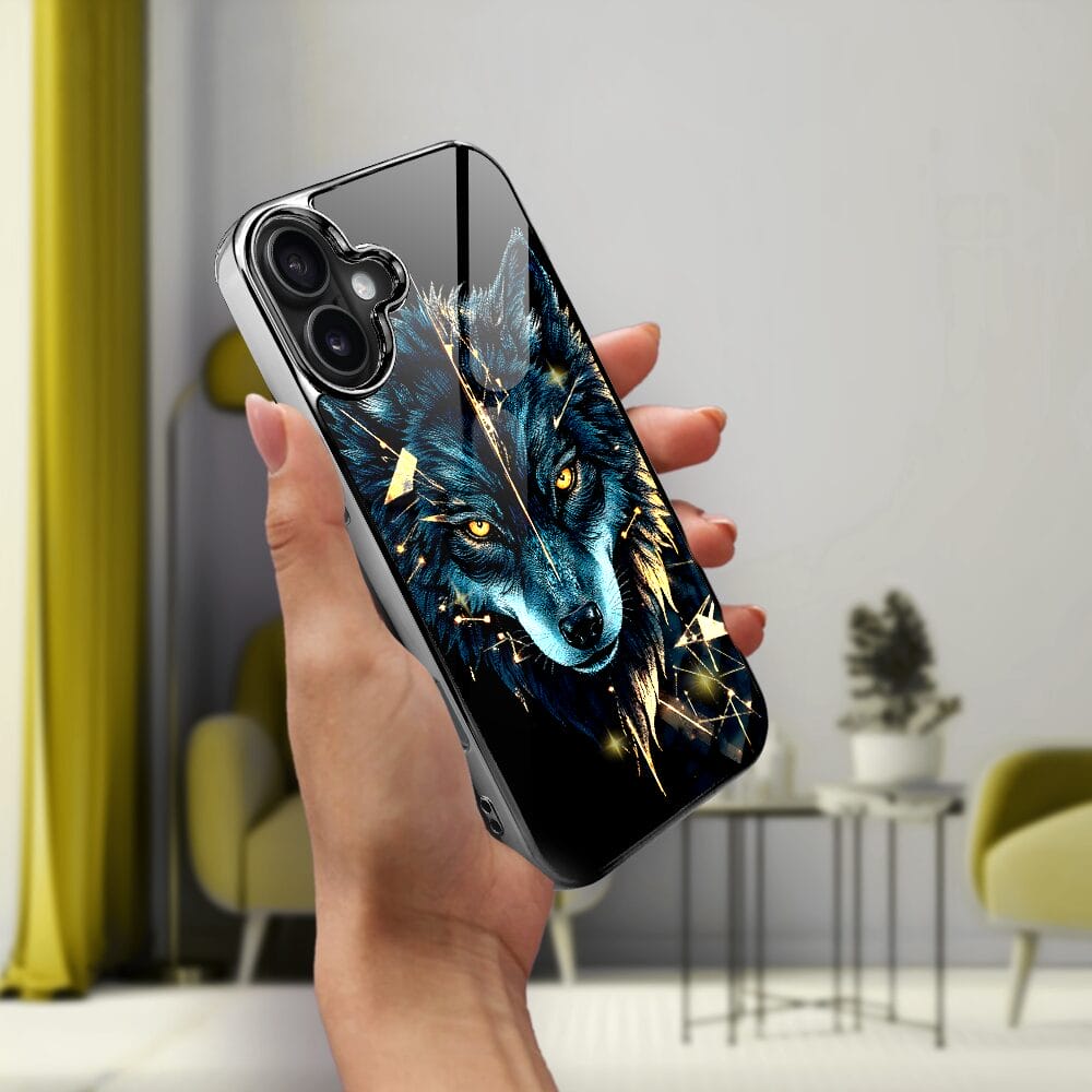 Etui do iPhone 16 Plus IBIZU Elite Glass z MagSafe wilk mocy, czarny chrom - obrazek 6