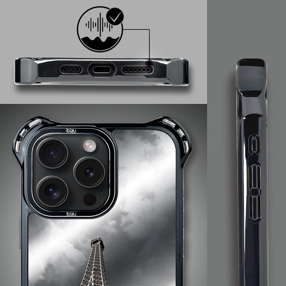 Etui do iPhone 14 Pro Max IBIZU DropGuard Ultra z MagSafe, Noir City, Wieża Eiffla - obrazek 4