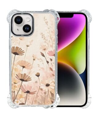 Etui iPhone 14 IBIZU DropGuard Ultra z MagSafe, Boho, Kwiatowa łąka