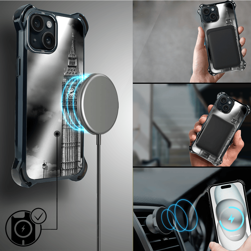 Etui do iPhone 15 Plus IBIZU DropGuard Ultra z MagSafe, Noir City, Big Ben - obrazek 8