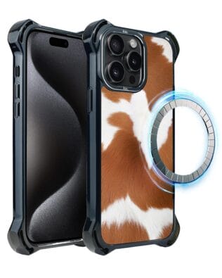 Etui do iPhone 15 Pro Max IBIZU DropGuard Ultra z MagSafe, Zew Natury, Alpejska krowa