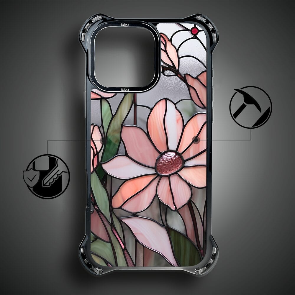 Etui do iPhone 16 Pro, IBIZU DropGuard Ultra z MagSafe, Barwy Szkła, Różowa magnolia - obrazek 8