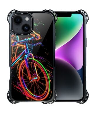 Etui do iPhone 14 IBIZU DropGuard Ultra z MagSafe, #ElectroMove, Rowerowa wibracja