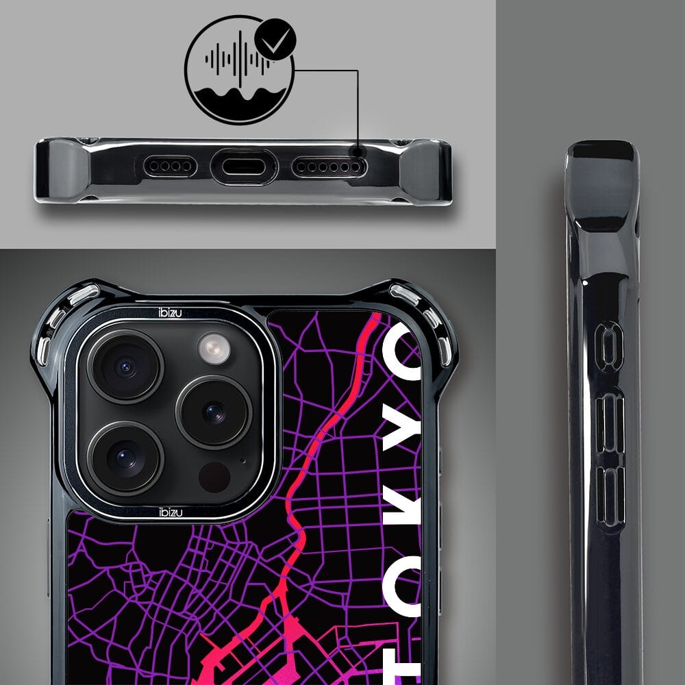 Etui do iPhone 14 Pro IBIZU DropGuard Ultra z MagSafe, Mapy Świata, Tokyo - obrazek 6