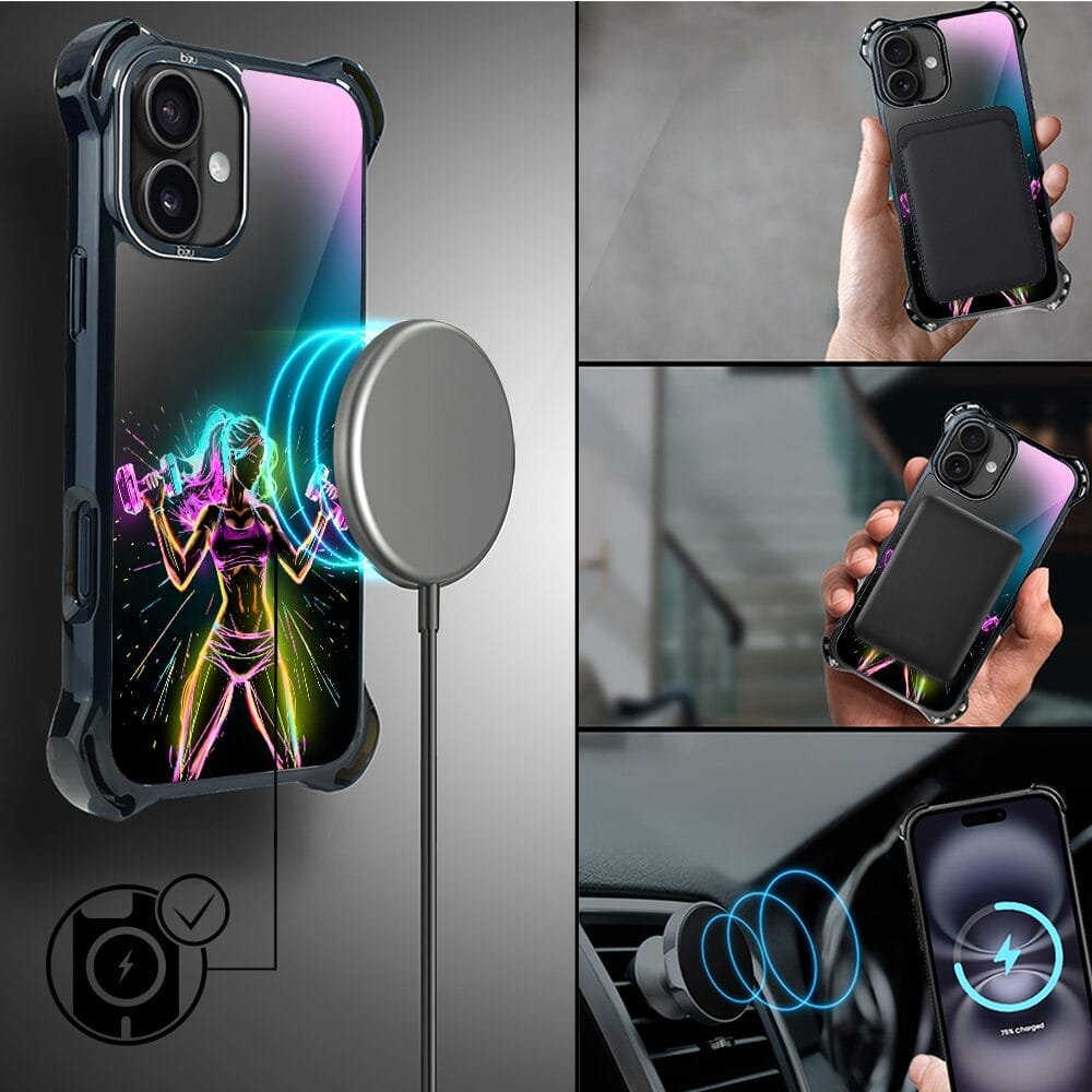 Etui do iPhone 16 Plus IBIZU DropGuard Ultra z MagSafe, #ElectroMove, Wibracja fitness - obrazek 8