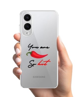Etui do Samsung Galaxy S25 Edge przeźroczyste, silikonowe Flexi, papryczka chilli