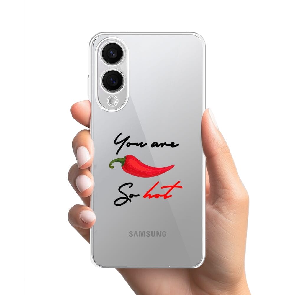 Etui do Samsung Galaxy S25 Edge przeźroczyste, silikonowe Flexi, papryczka chilli - obrazek 2