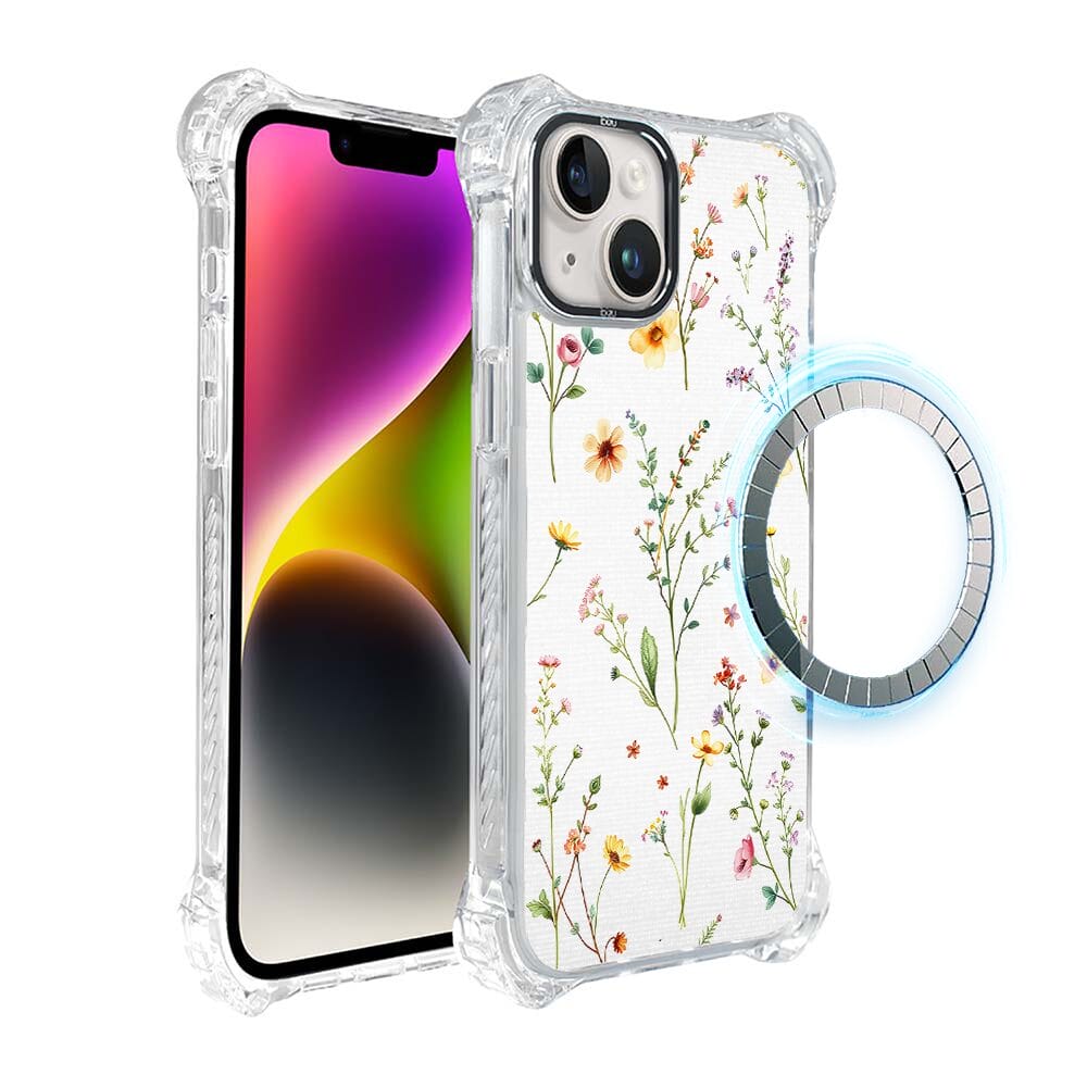 Etui iPhone 14 Plus IBIZU DropGuard Ultra z MagSafe, Pastel Bloom, Letni bukiet