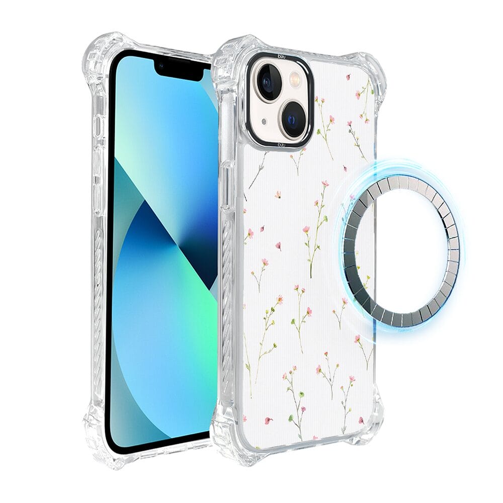 Etui iPhone 13 IBIZU DropGuard Ultra z MagSafe, Pastel Bloom, Polna fantazja
