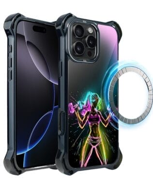 Etui do iPhone 16 Pro Max, IBIZU DropGuard Ultra z MagSafe, #ElectroMove, Wibracja fitness