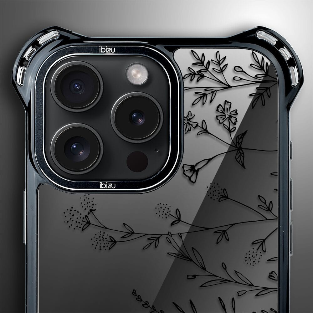 Etui iPhone 16 Pro Max IBIZU DropGuard Ultra z MagSafe, Midnight, Dotyk kwiatów - obrazek 4