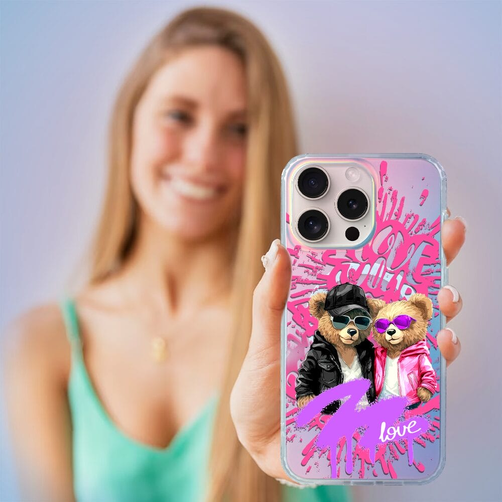 Etui do iPhone 14 Pro IBIZU California Sunset z MagSafe, zmieniające kolor, Couple in Love, zakochana para - obrazek 5