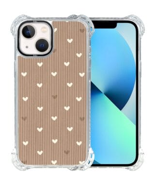 Etui iPhone 13 IBIZU DropGuard Ultra z MagSafe, Boho, Pudrowe serca