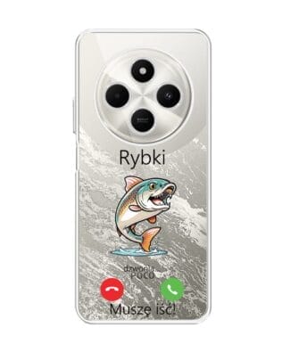 Etui do Xiaomi POCO C75 przeźroczyste, silikonowe Flexi, rybki dzwonią