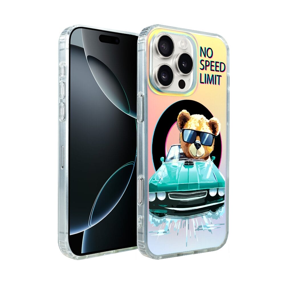 Etui do iPhone 16 Pro Max IBIZU California Sunset z MagSafe, zmieniające kolor, Blue Car, niebieski samochód